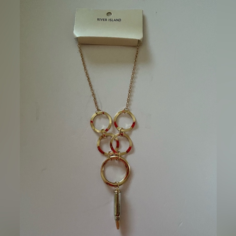 River Island Gold Tone Necklace  Brand New With Tags